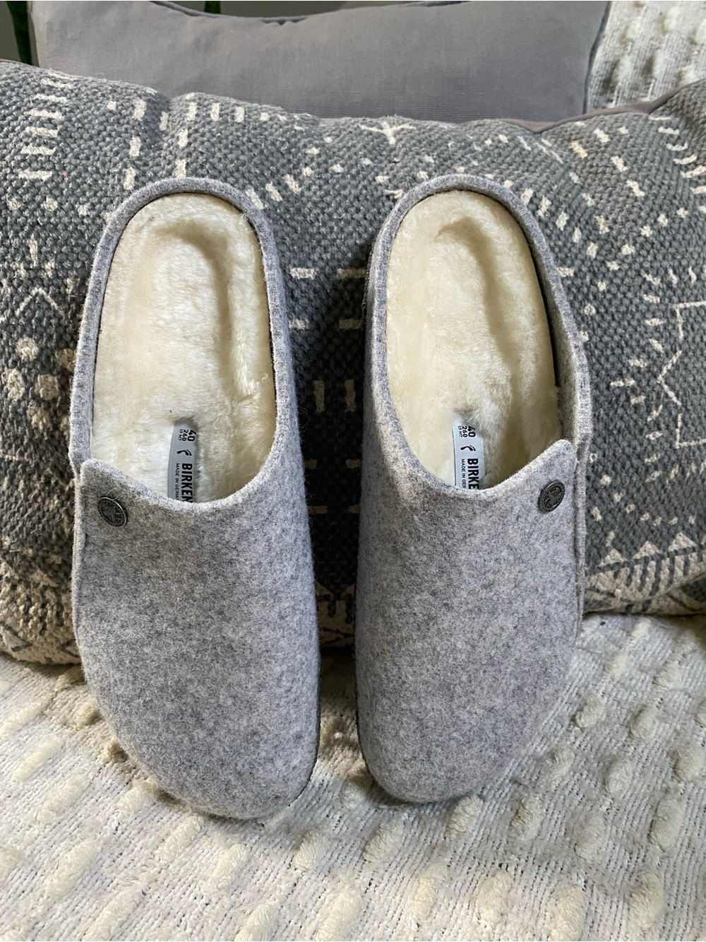 {Birkenstock} Zermatt Shearling Felt Clog - Picture 8 of 14